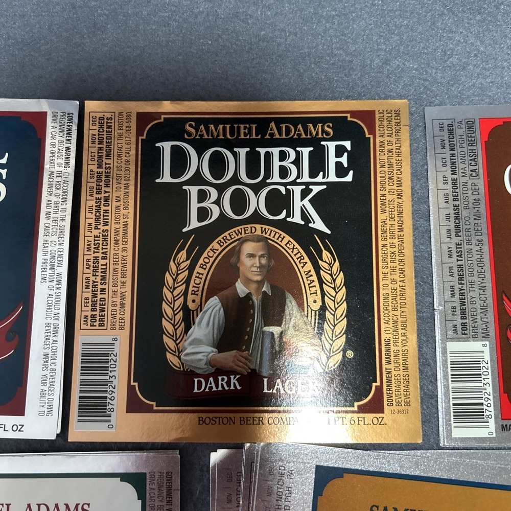 Sam Adams Boston Lager Beer Bottle Labels Lot of 32 Variety Collectible Homebrew - Picture 3 of 7